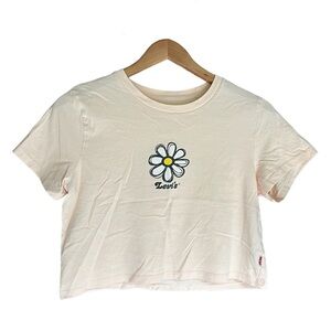 Levi’s crop top graphic tee shirt, daisy